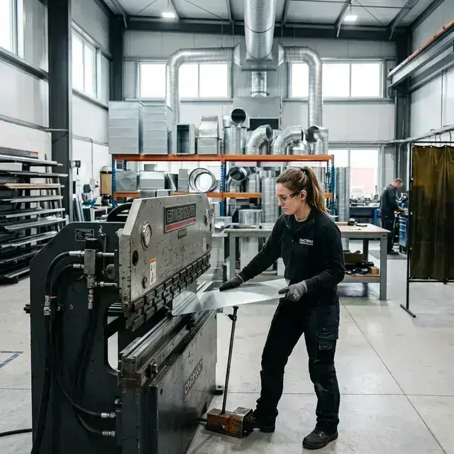 Houston HVAC sheet metal fabrication and ductwork installation